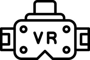 Vr headset icon vector