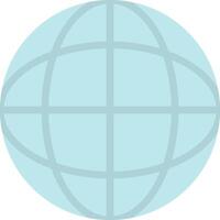 A globe with a blue background vector