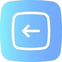 A blue square with an arrow pointing to the left vector