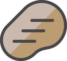 A potato icon on a white background vector