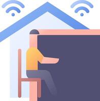 How to set up a home wifi network vector