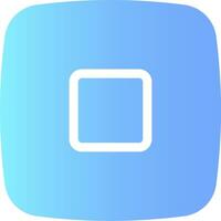 A square button with a blue background vector