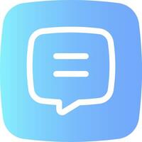 The chat icon with a speech bubble vector