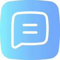 The chat icon with a speech bubble vector