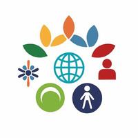 The logo for the international organization for the promotion of the rights of the child vector