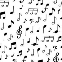 Music notes seamless pattern for wallpaper, stationery, textile prints, packaging, backgrounds, digital paper, wrapping paper, etc. EPS 10 vector