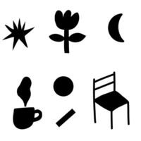 A minimalist flower and lifestlye vector