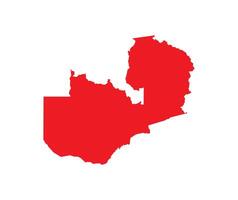 Map of Zambia. Zambia Map on white background. vector