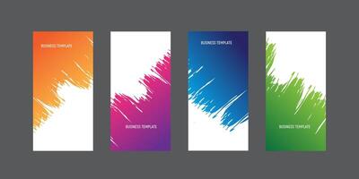 Professional gradients four templates vector