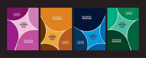 Multi-Angle Color Poster Set vector
