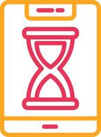 Smartphone Line Two Color Icon vector