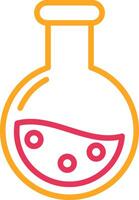Flask Line Two Color Icon vector