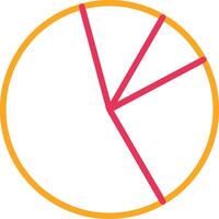 Statistics Line Two Color Icon vector