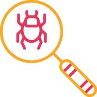 Detection Line Two Color Icon vector