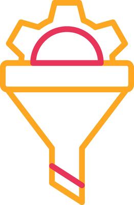 Filtering Line Two Color Icon