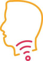 Hoarseness Line Two Color Icon vector