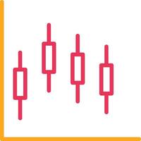 Plot Line Two Color Icon vector