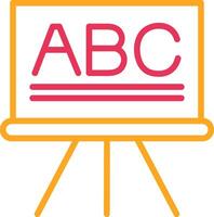 Blackboard Line Two Color Icon vector