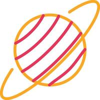 Uranus Line Two Color Icon vector