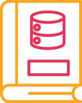 Server Line Two Color Icon vector