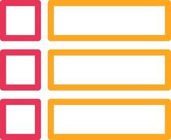 Menu Line Two Color Icon vector