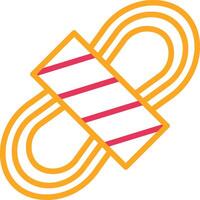Rope Line Two Color Icon vector