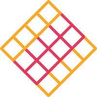 Tiles Line Two Color Icon vector