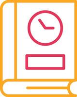 Duration Line Two Color Icon vector