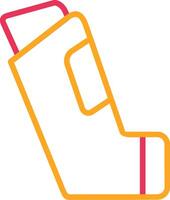 asthma Line Two Color Icon vector