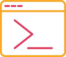 terminal Line Two Color Icon vector
