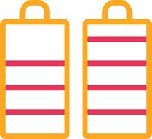 Battery Line Two Color Icon vector