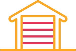 Garrage Line Two Color Icon vector