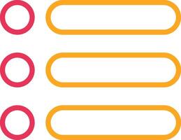 Menu Line Two Color Icon vector