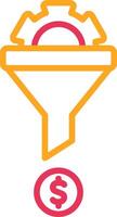 Conversion Line Two Color Icon vector