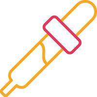 Eye Dropper Line Two Color Icon vector