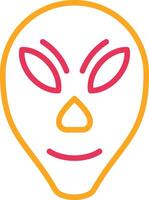 Alien Line Two Color Icon vector
