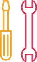 Tools Line Two Color Icon vector