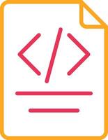Paper Line Two Color Icon vector