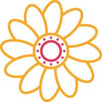 Daisy Line Two Color Icon vector
