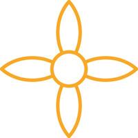 Ixora Line Two Color Icon vector