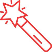 Magic Wand Line Two Color Icon vector