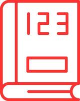 Maths Line Two Color Icon vector