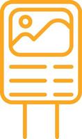 Poster Line Two Color Icon vector