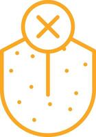 Loss Sense Of Taste Line Two Color Icon vector