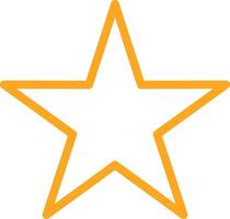 Star Line Two Color Icon vector