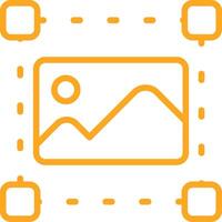 Image Line Two Color Icon vector