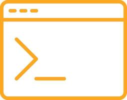 Terminal Line Two Color Icon vector