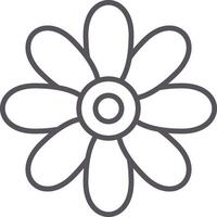 Chamomile Line Two Color Icon vector