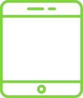 Tablet Line Two Color Icon vector