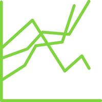 Plot Line Two Color Icon vector